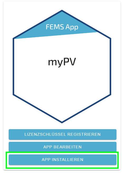 myPV app installation 1