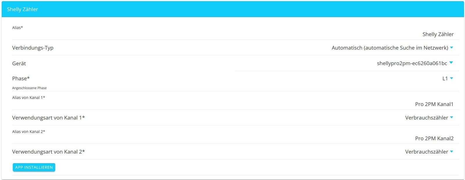 shelly meter installation 5