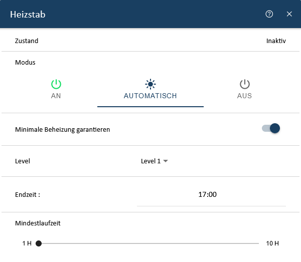 heizstab automatisch