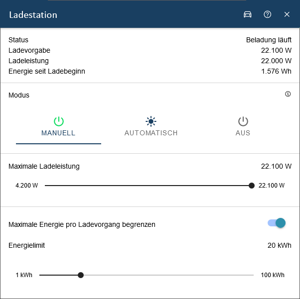 ibnevcs Ladestation Advanced Manuell