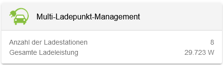 App Multi Ladepunkt Management Flat Widget