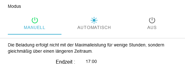 App Netzdienliche Beladung Manuell