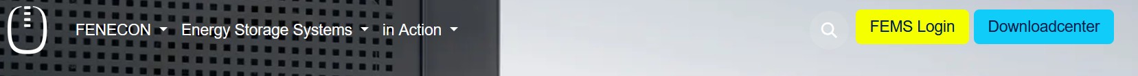 Login-Button,  auf FENECON-Website