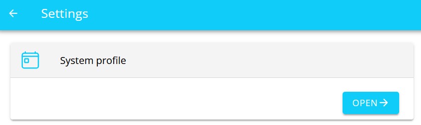 settings sys profile