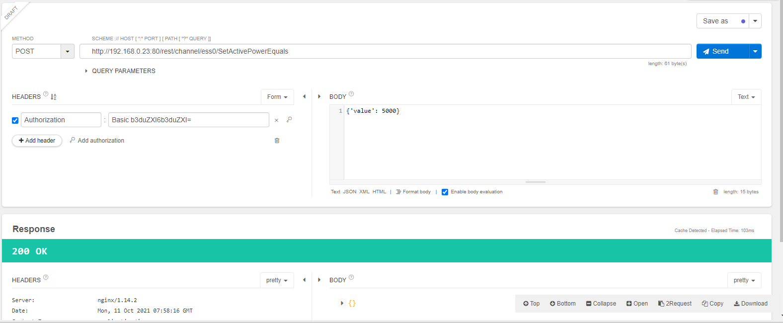 Talend API Tester POST