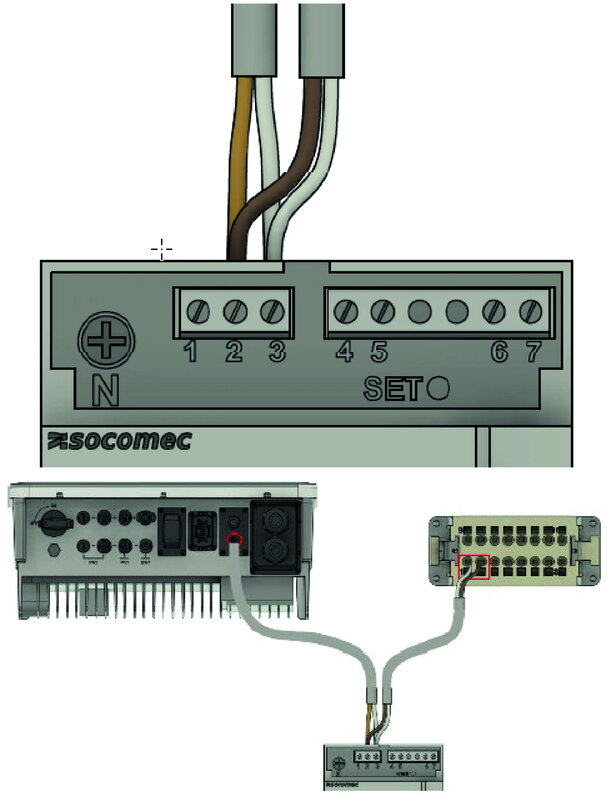 connect meter to inverter